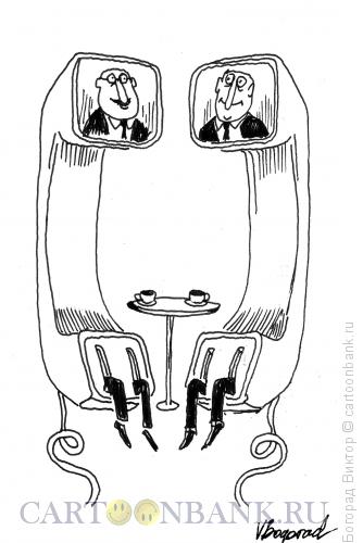 Карикатура: Переговоры по телефону, Богорад Виктор