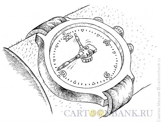 Карикатура: Часы танкиста, Смагин Максим