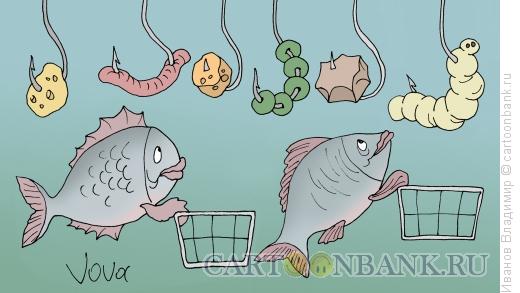 Карикатура: Подводный супермаркет, Иванов Владимир