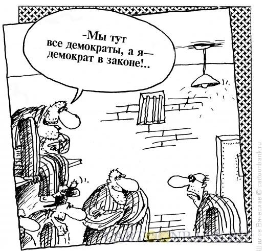 Карикатура: Демократ в законе, Шилов Вячеслав