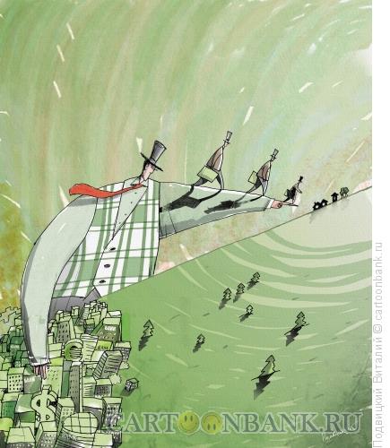 Карикатура: Банкиры идут в народ, Подвицкий Виталий