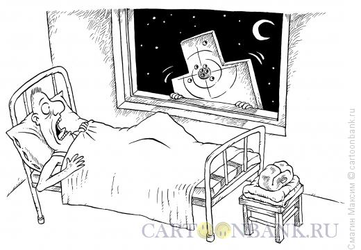Карикатура: Страшный сон солдата, Смагин Максим