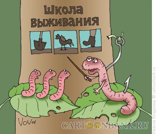 Карикатура: Школа выживания, Иванов Владимир