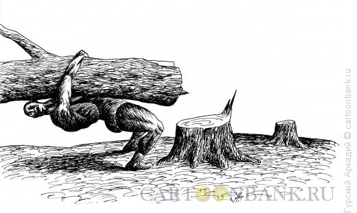 Карикатура: борьба вольная, Гурский Аркадий