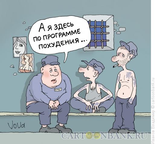 Карикатура: Программа похудения, Иванов Владимир