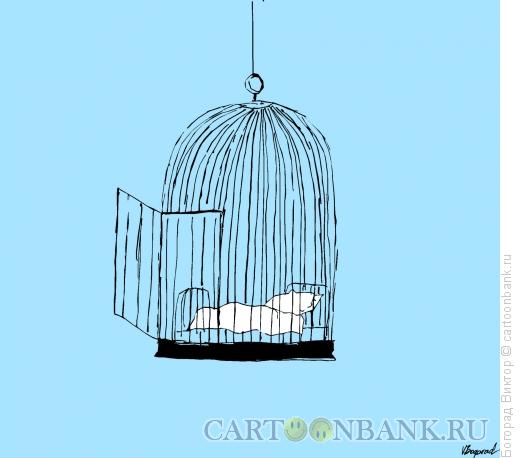 Карикатура: Клетка для сна, Богорад Виктор