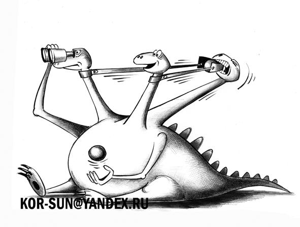 Карикатура: Змей, Сергей Корсун