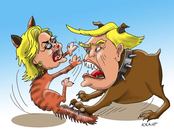 Карикатура: Победа Трампа, Евгений Кран
