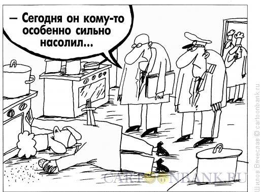 Карикатура: Насолил, Шилов Вячеслав