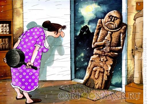 Карикатура: Каменный муж, Дружинин Валентин