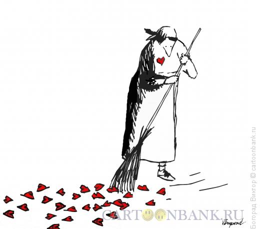 Карикатура: Конец праздника, Богорад Виктор