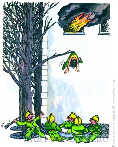 Карикатура: Пожар, Валиахметов Марат
