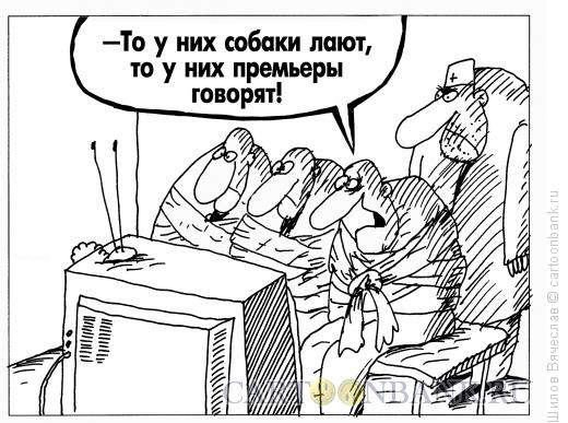 Карикатура: Психи и тв, Шилов Вячеслав
