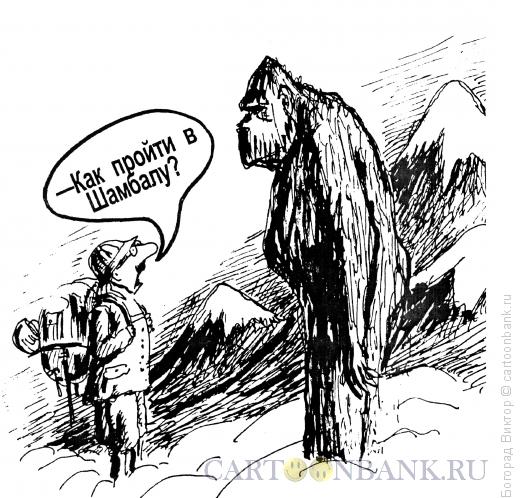 Карикатура: Дорога в Шамбалу, Богорад Виктор