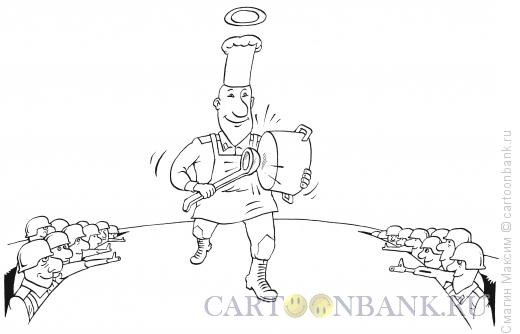 Карикатура: Вести полевой кухни, Смагин Максим
