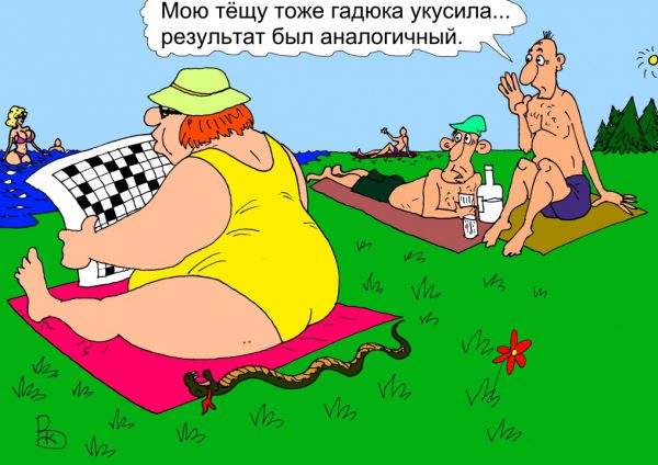 Карикатура: Тёща, Валерий Каненков