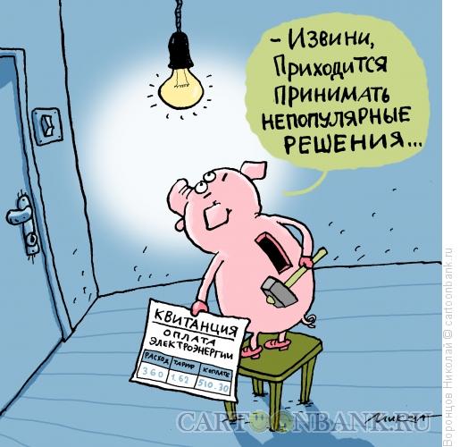Карикатура: Лампочка, Воронцов Николай