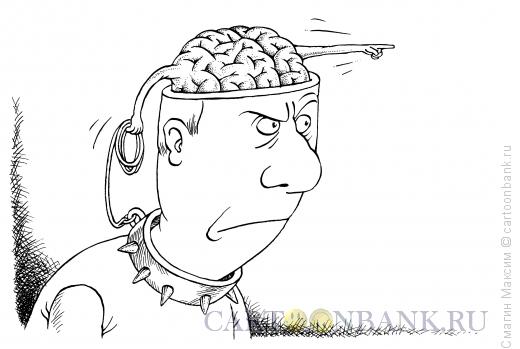 Карикатура: Мозг указующий, Смагин Максим