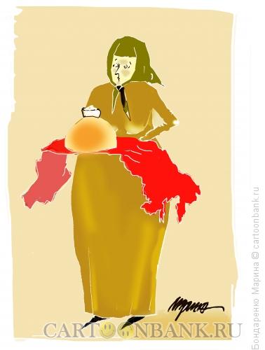 Карикатура: Россия , Хлеб-соль, Бондаренко Марина