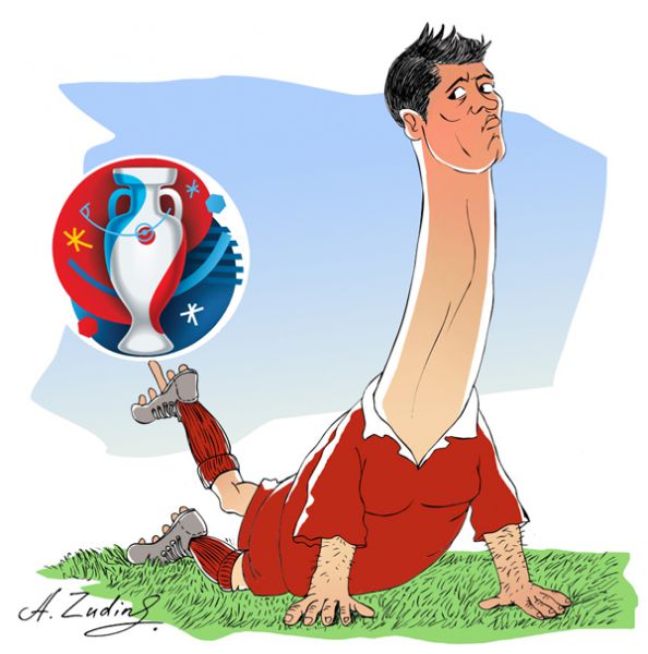 Карикатура: Роналдо — чемпион !, Александр Зудин