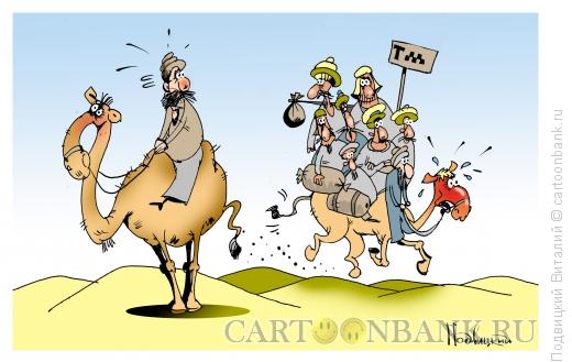 Карикатура: Маршрутка пустыни, Подвицкий Виталий