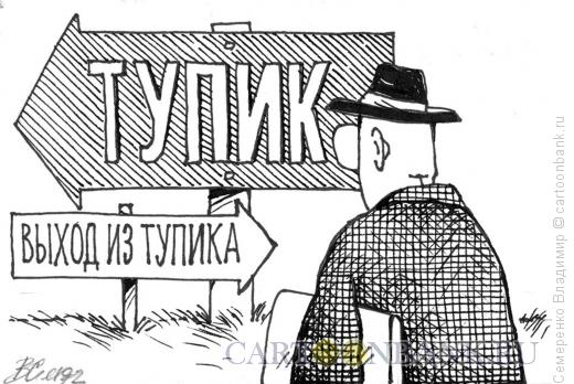 Карикатура: Тупик, Семеренко Владимир