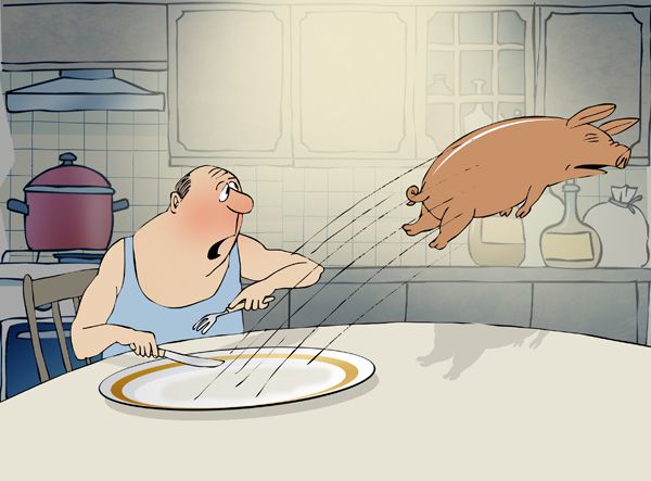 Карикатура: Приятного аппетита!, Александр Зудин
