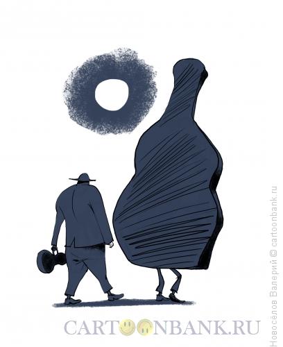 Карикатура: музыканты в пути, Новосёлов Валерий