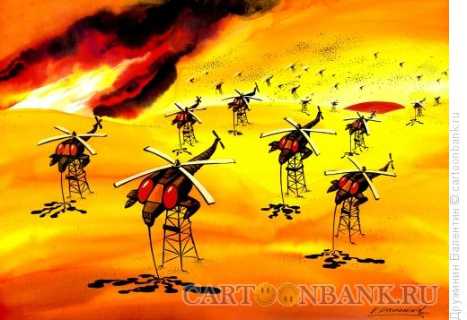 Карикатура: Вертолет комар, Дружинин Валентин