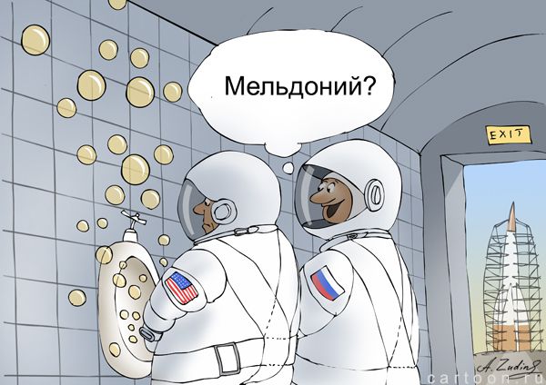 Карикатура: Мельдронат, Александр Зудин