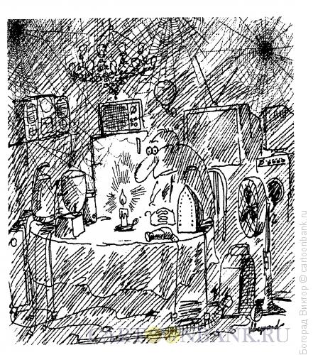 Карикатура: Пока горит свеча, Богорад Виктор