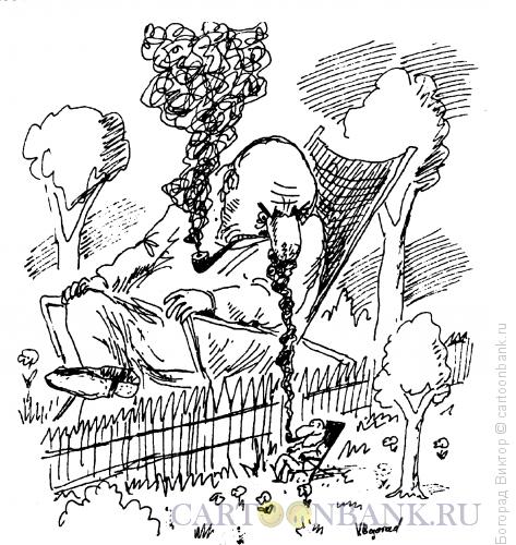 Карикатура: Курильщики, Богорад Виктор
