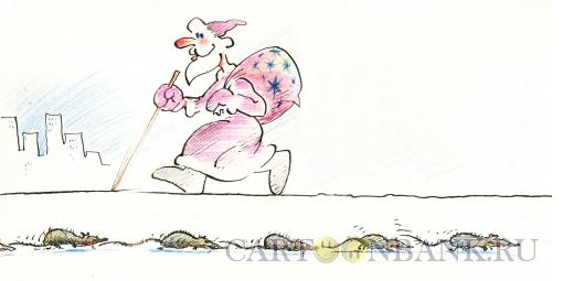 Карикатура: крысы бегут с корабля, Осипов Евгений