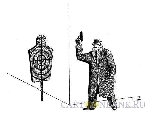 Карикатура: шпион за углом, Гурский Аркадий