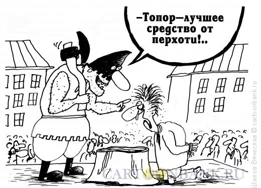 Карикатура: Средство от перхоти, Шилов Вячеслав