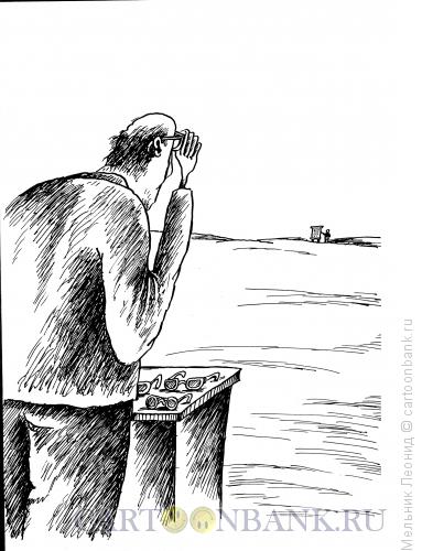 Карикатура: Проверка зрения, Мельник Леонид