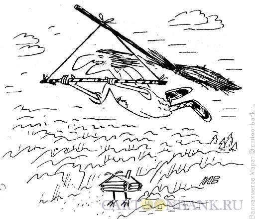 Карикатура: Дельтаплан-метла, Валиахметов Марат