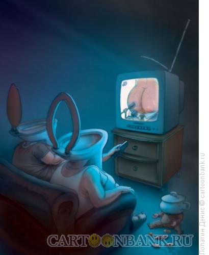 Карикатура: TV, Лопатин Денис