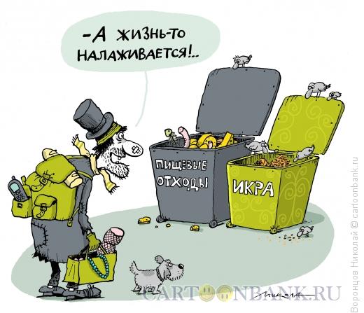 Карикатура: Жизнь налаживается, Воронцов Николай