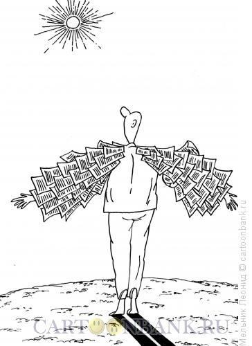 Карикатура: Икар из СМИ, Мельник Леонид