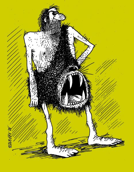 Карикатура: зверь, михаил ларичев