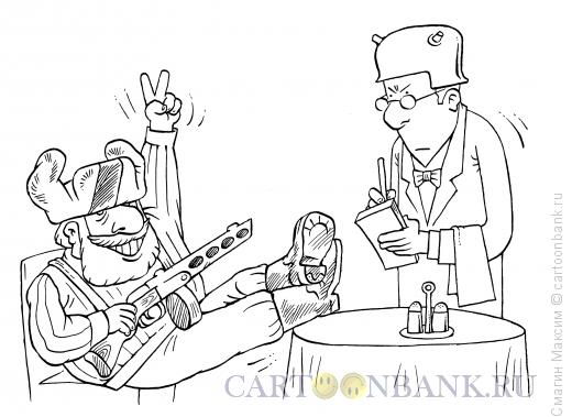 Карикатура: Солдатский ресторан, Смагин Максим
