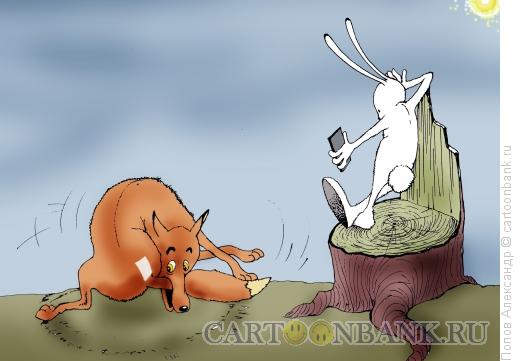 Карикатура: Солнечный зайчик, Попов Александр
