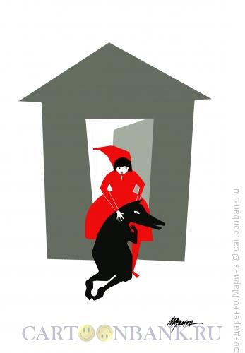 Карикатура: Волк Красная Шапочка. Возвращение. Рембрандт, Бондаренко Марина