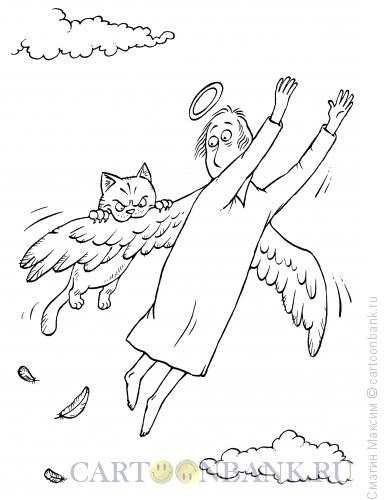 Карикатура: Крылышко ангела, Смагин Максим