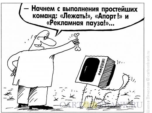 Карикатура: Телевизор, Шилов Вячеслав