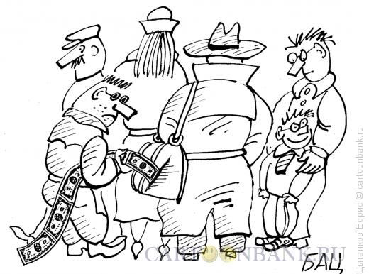 Карикатура: Вор у вора украл, Цыганков Борис
