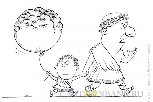 Карикатура: Папа-оратор, Смагин Максим