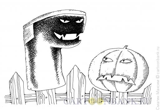 Карикатура: Хэллоуин по-русски, Смагин Максим