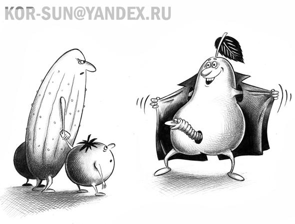 Карикатура: Фрукт, Сергей Корсун
